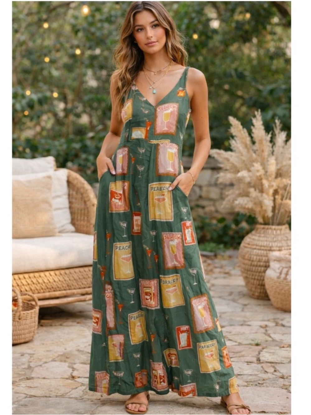 Paper Heart | Maxi Dress size Small